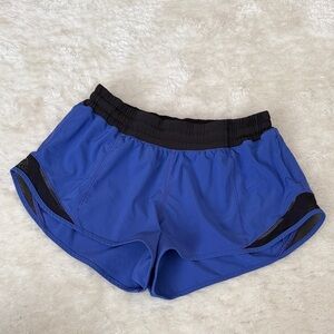 lululemon athletica Blue and Black Athletic Shorts